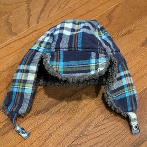Place Plaid Blue and Green Kids Hat